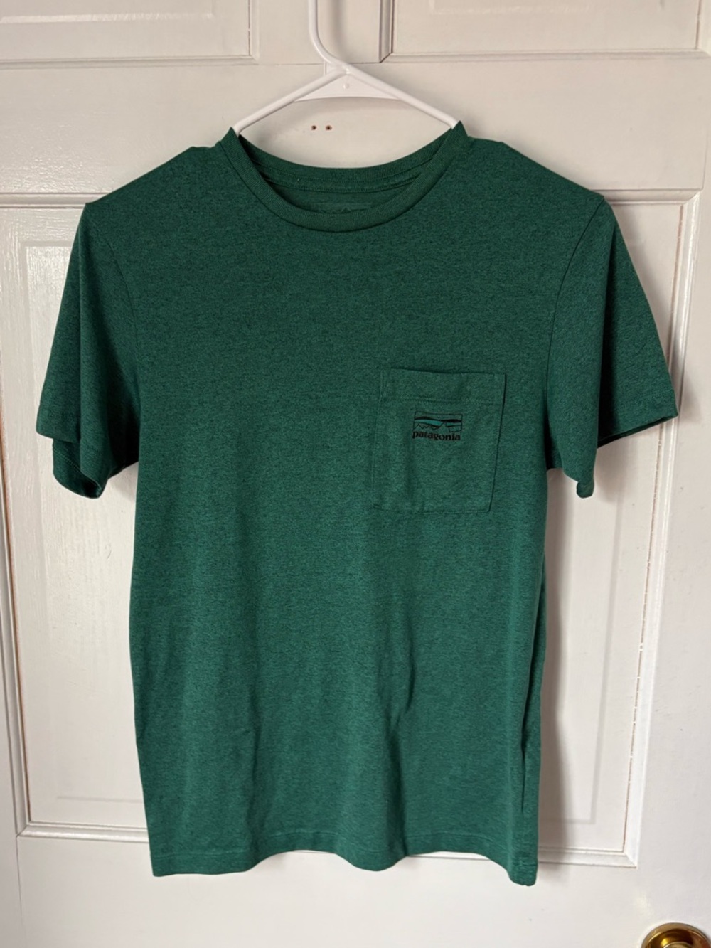 Patagonia Slim Fit Short Sleeve T-Shirt Tee  Heather Green, Size Extra Small XS